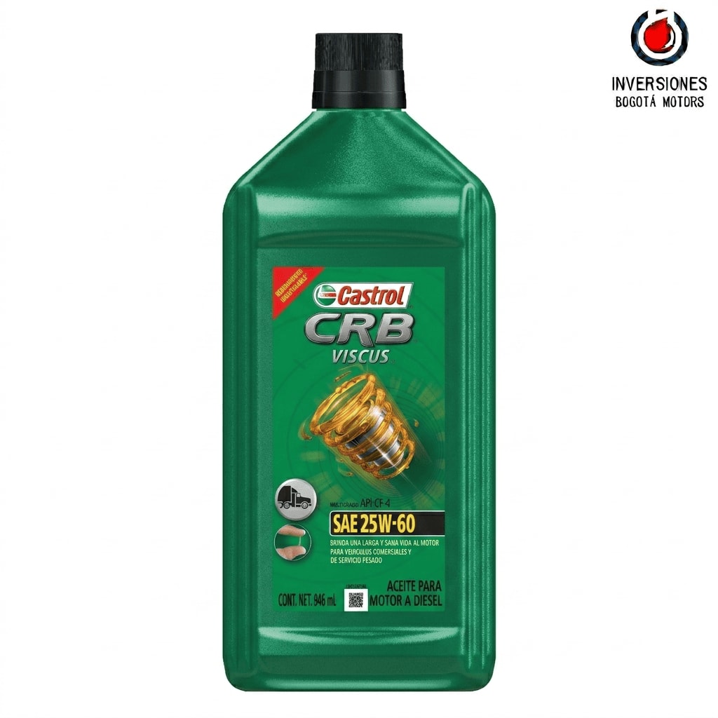 [LUB-1250] CASTROL CRB VISCUS 25W60 CF4 (Cuarto)