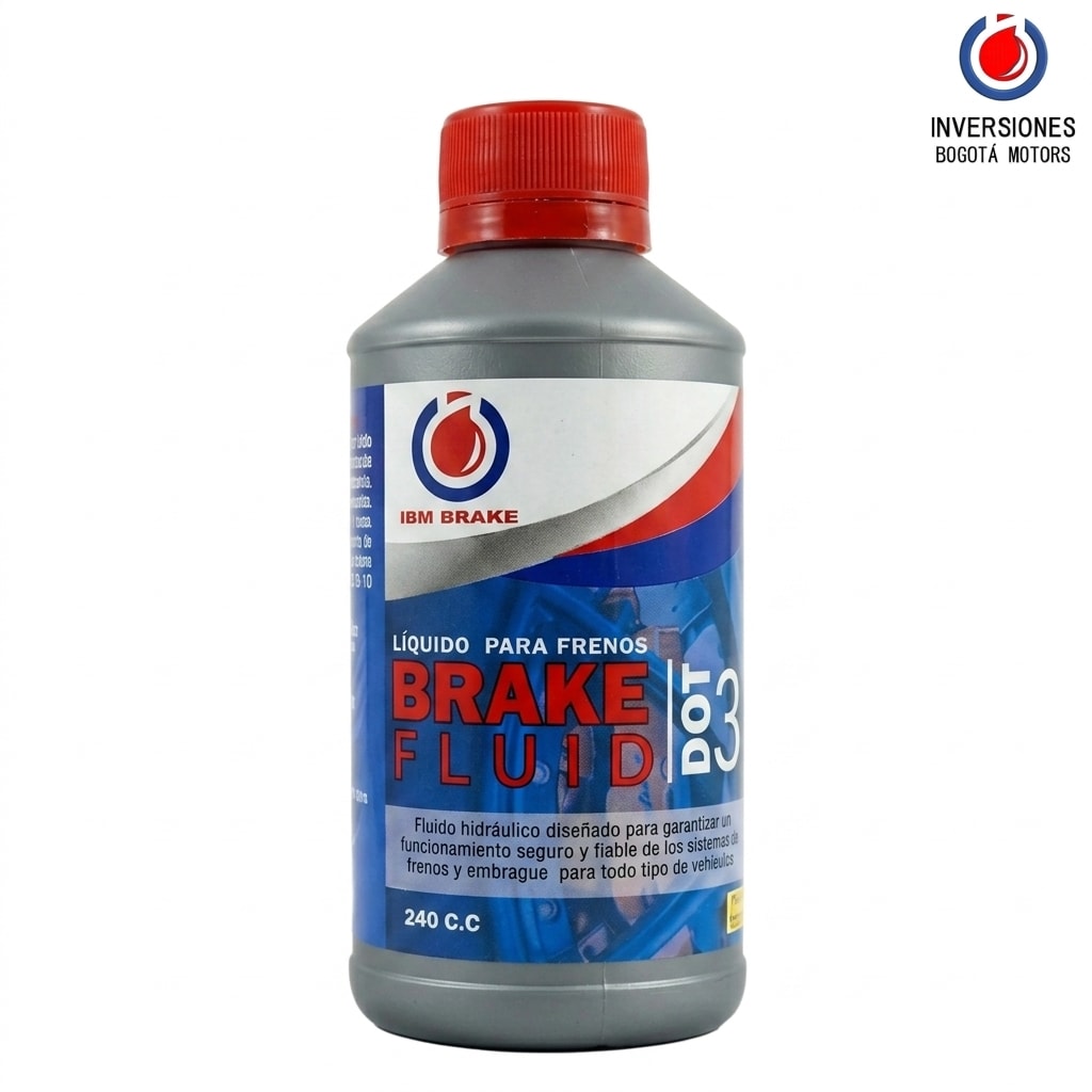 LIQUIDO DE FRENOS DOT 3 IBM BRAKE 240 ML