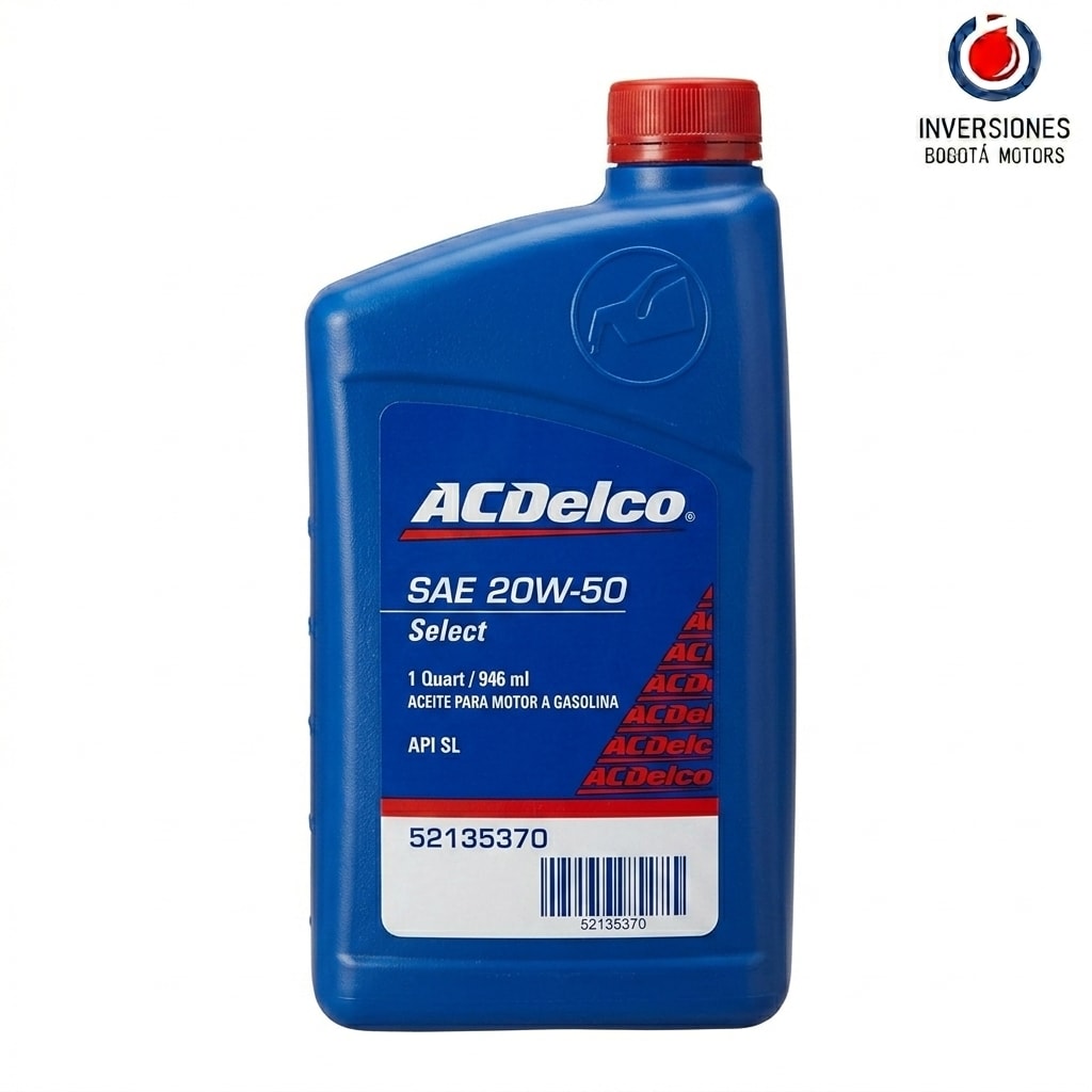 [LUB-1212] ACDELCO (ECONOMICO) 20W50 SL (Cuarto)